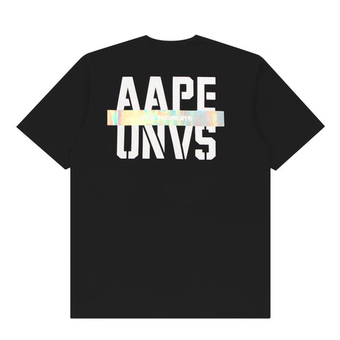 AAPE MOONFACE HOLOGRAM PRINT TEE
