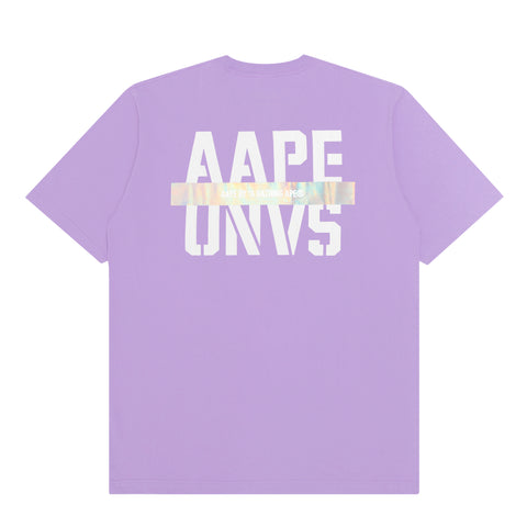 AAPE MOONFACE HOLOGRAM PRINT TEE