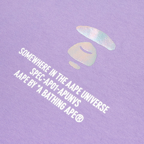 AAPE MOONFACE HOLOGRAM PRINT TEE