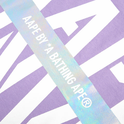 AAPE MOONFACE HOLOGRAM PRINT TEE