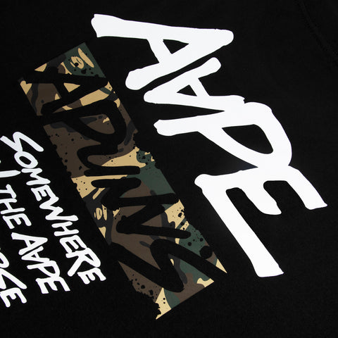 AAPE MOONFACE DRIP GRAPHIC TEE