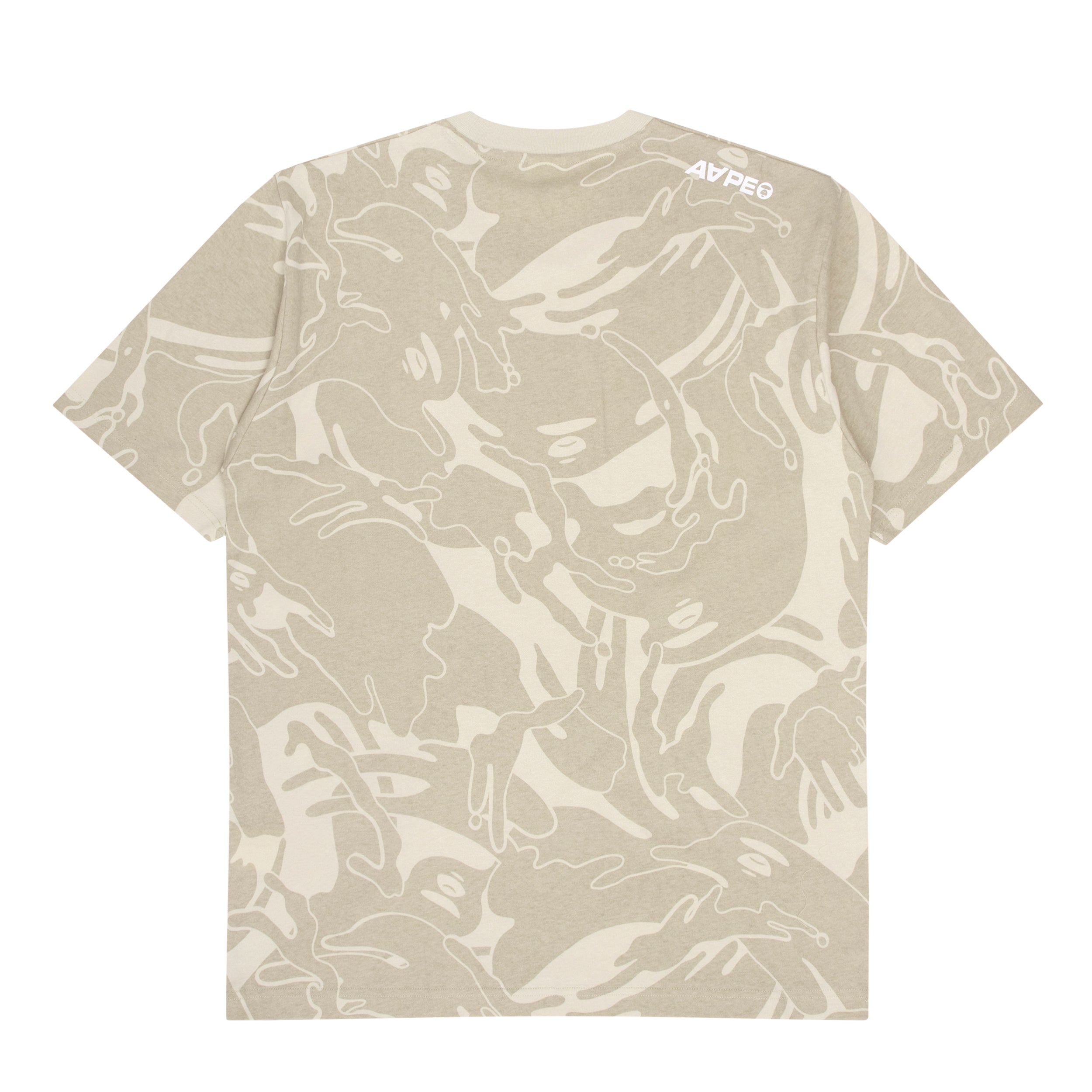 MOONFACE PATCH CAMO PATTERNED TEE