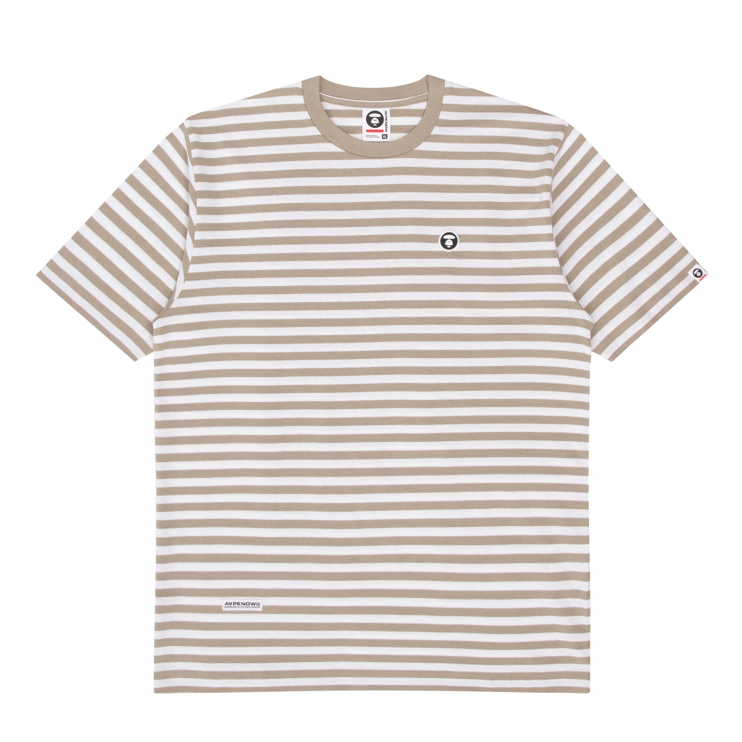 MOONFACE STRIPED COTTON TEE