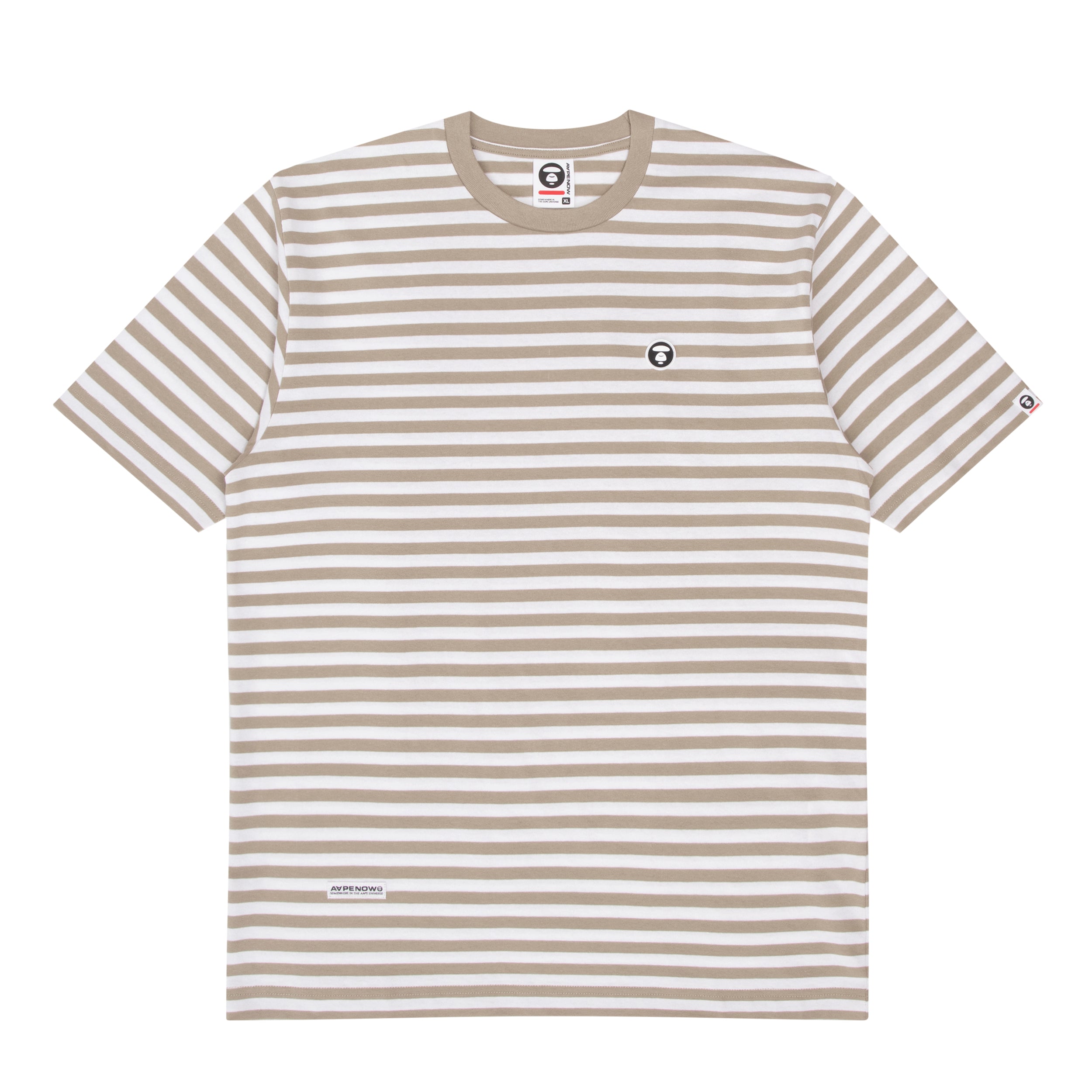 MOONFACE STRIPED COTTON TEE