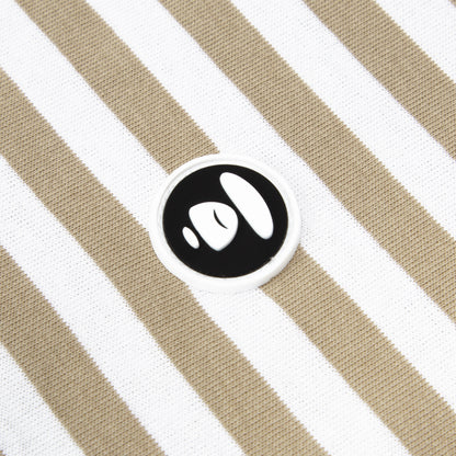 MOONFACE STRIPED COTTON TEE