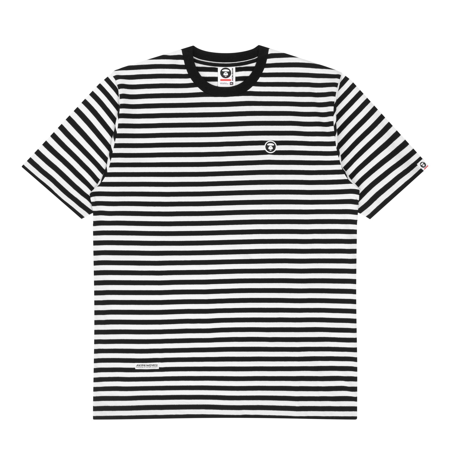 MOONFACE STRIPED COTTON TEE