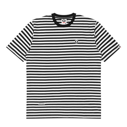 MOONFACE STRIPED COTTON TEE