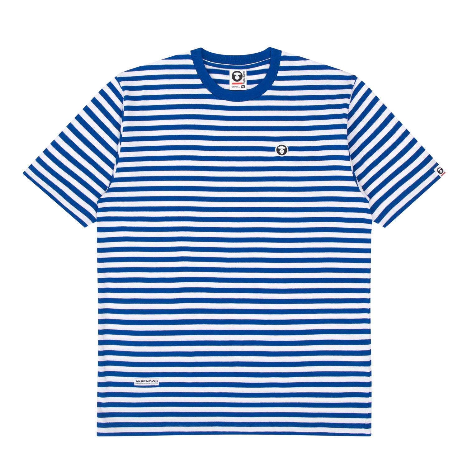 MOONFACE STRIPED COTTON TEE