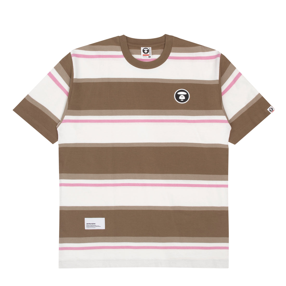 MOONFACE PATCH STRIPED TEE