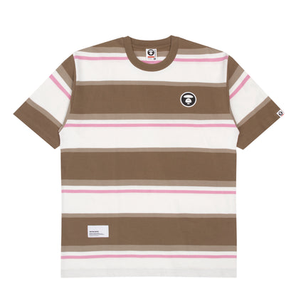 MOONFACE PATCH STRIPED TEE