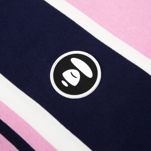 MOONFACE PATCH STRIPED TEE