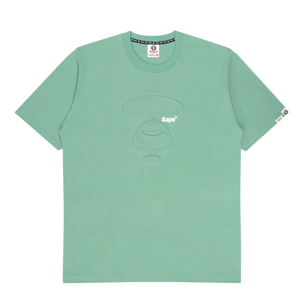 MOONFACE EMBOSSED COTTON TEE | AAPE US