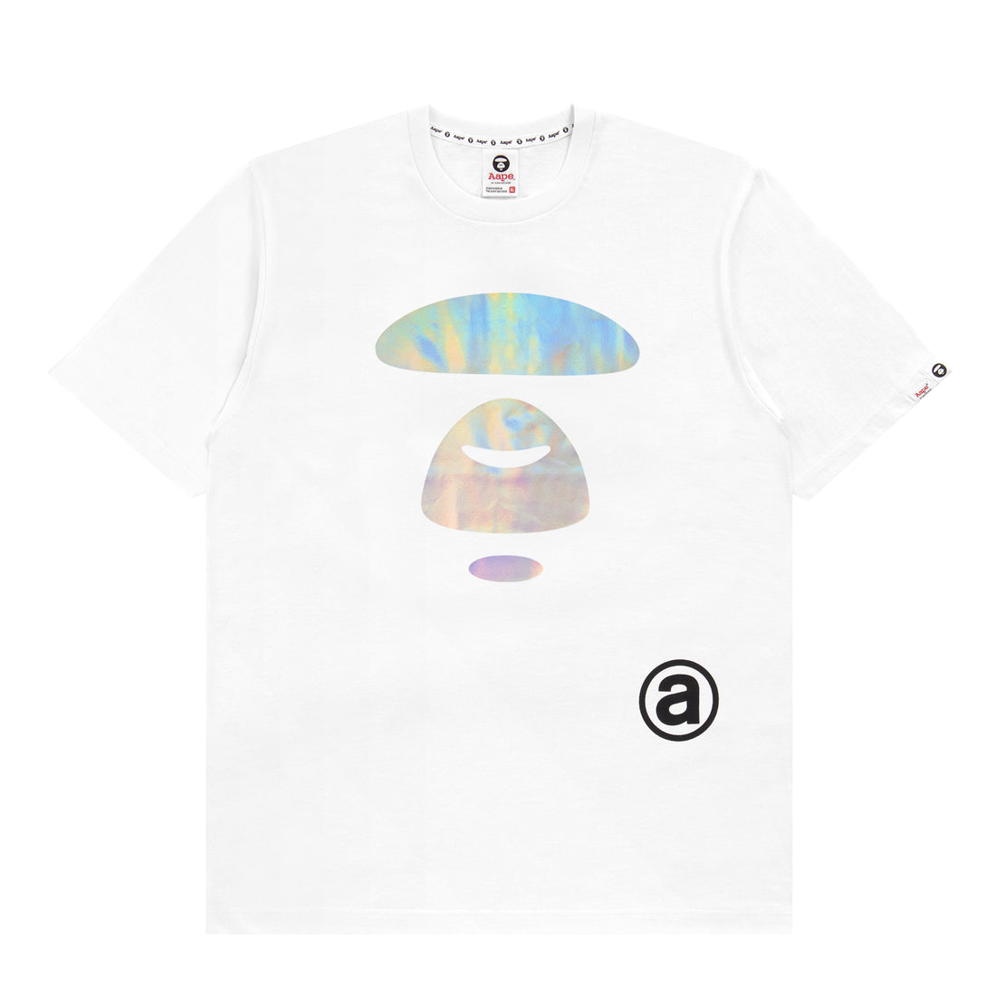 AAPE HOLOGRAPHIC LOGO TEE