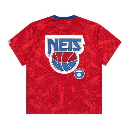 AAPE X MITCHELL &amp; NESS NETS MESH TEE