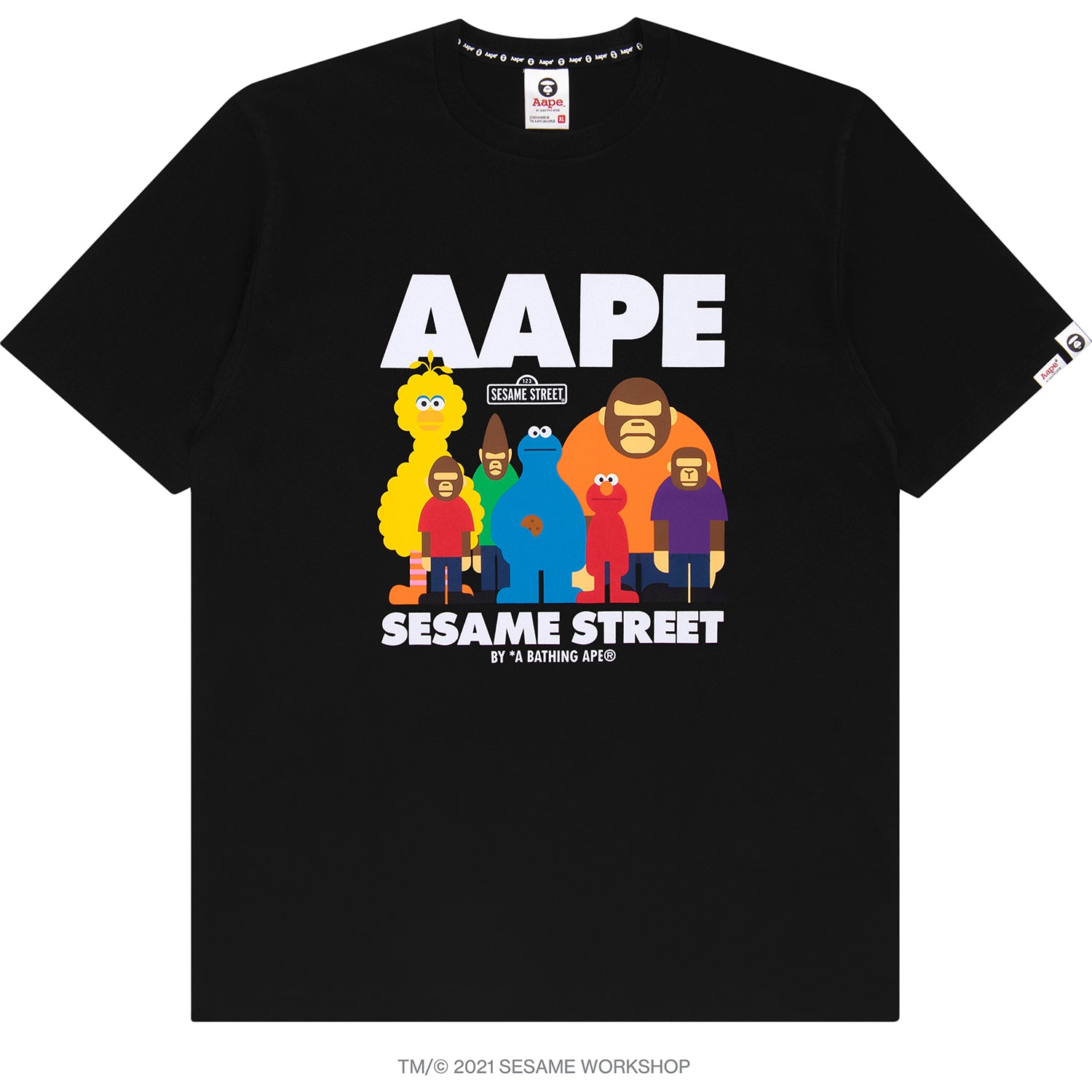 AAPE X SESAME STREET PRINT TEE