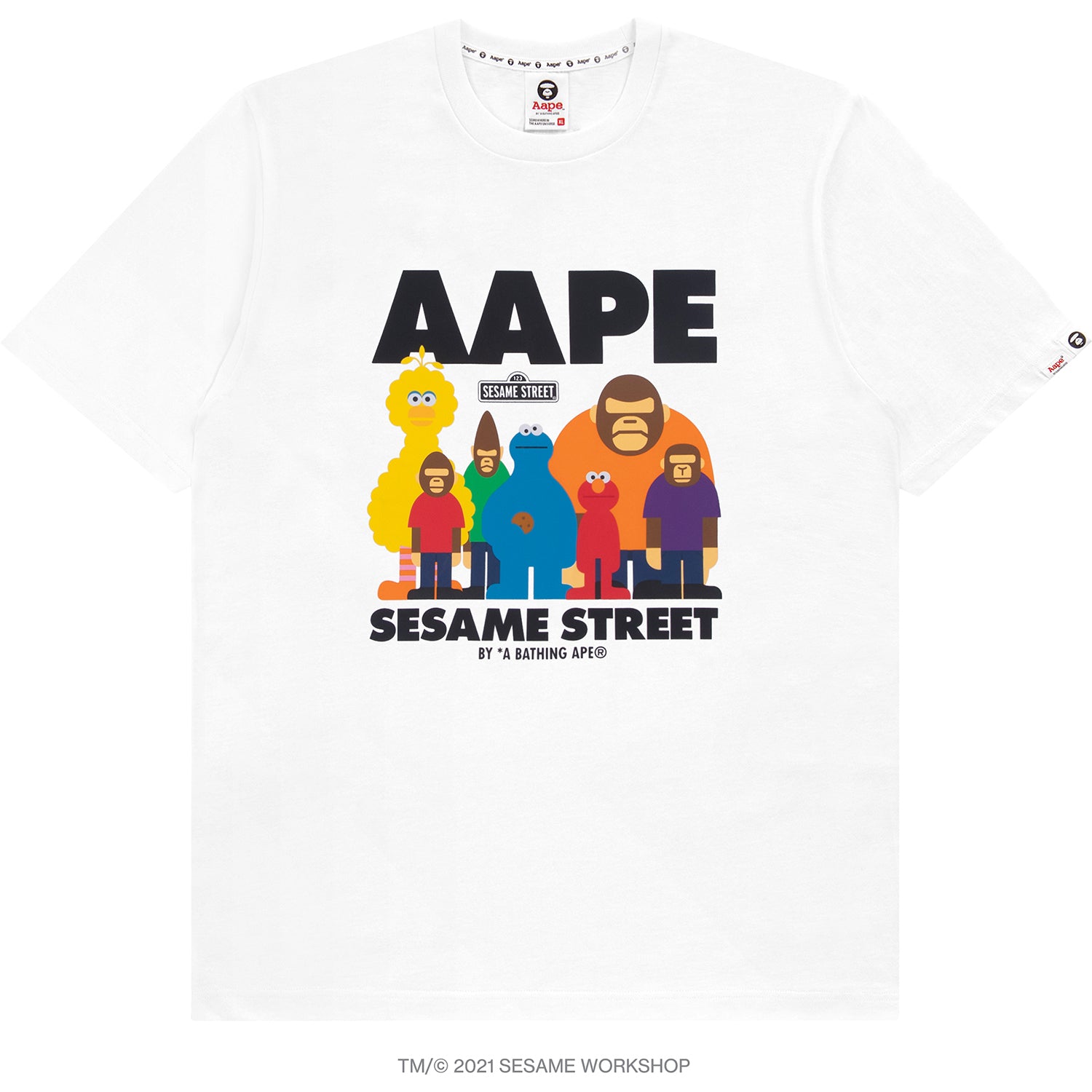 AAPE X SESAME STREET PRINT TEE