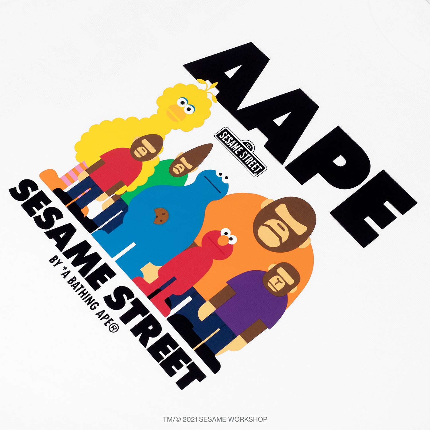 AAPE X SESAME STREET PRINT TEE