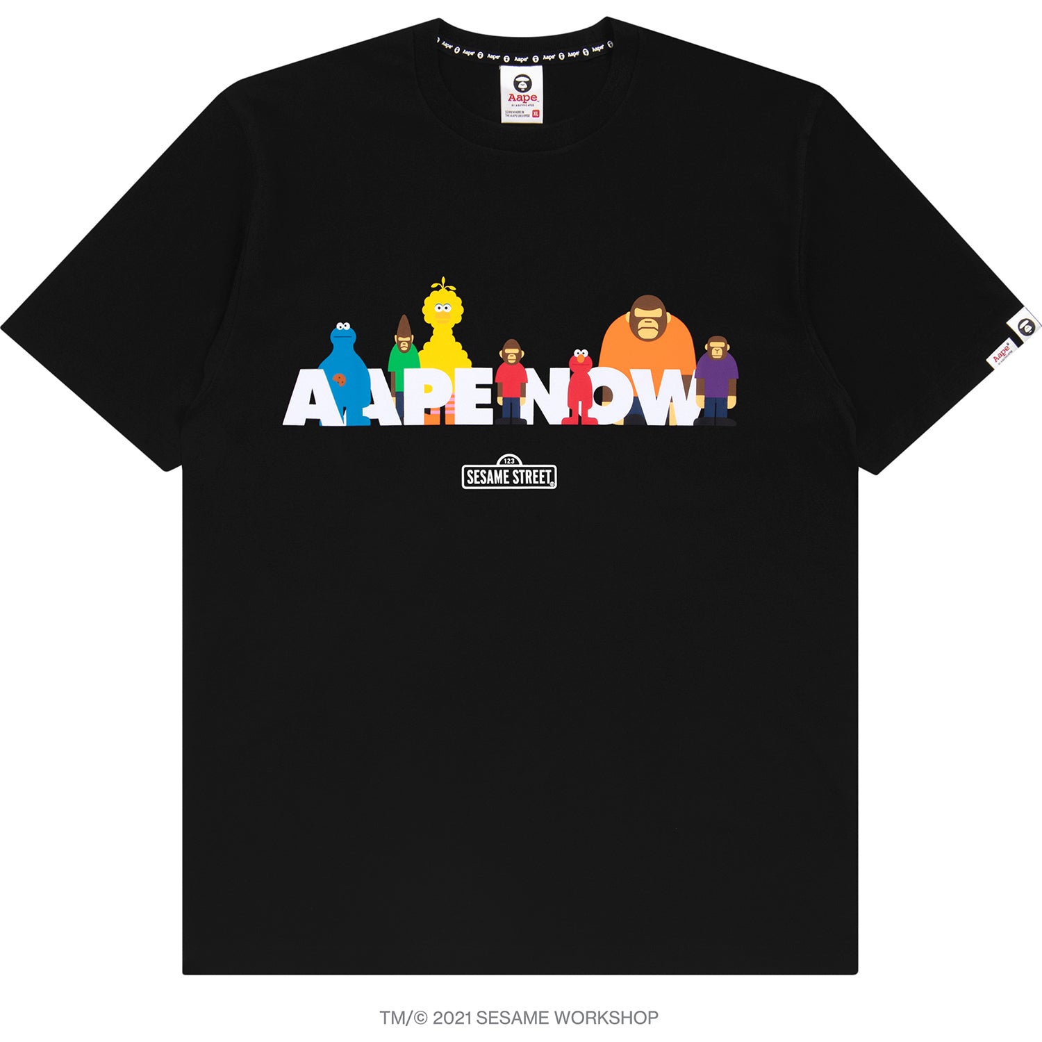 AAPE X SESAME STREET PRINT TEE