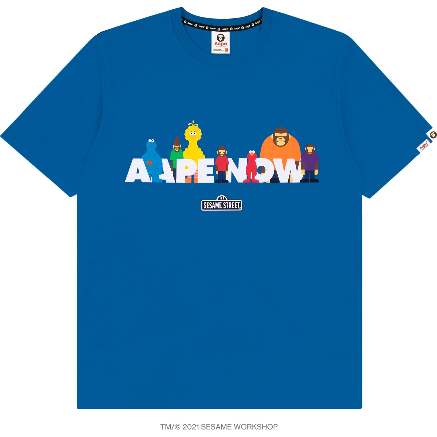 AAPE X SESAME STREET PRINT TEE