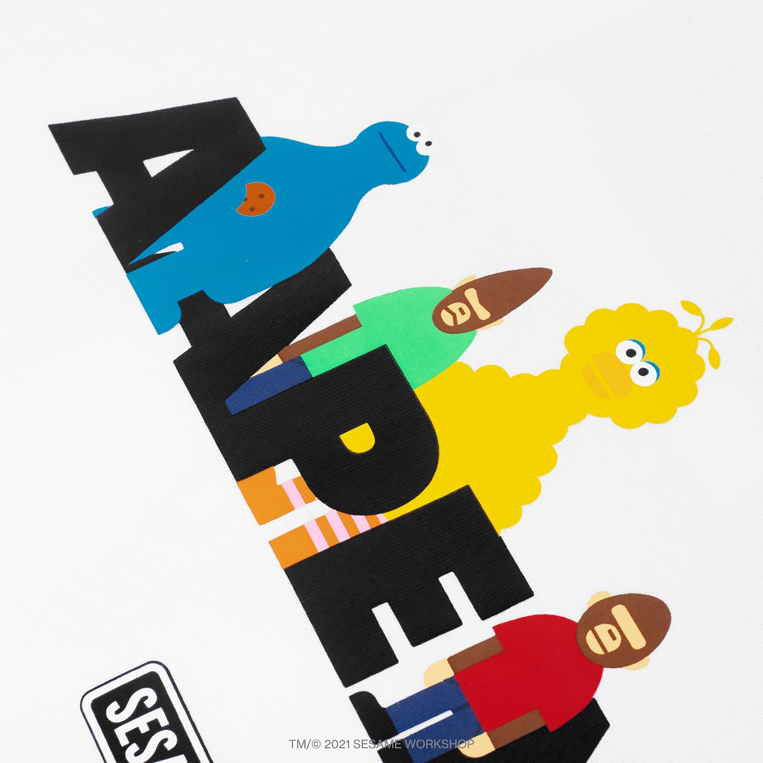 AAPE X SESAME STREET PRINT TEE