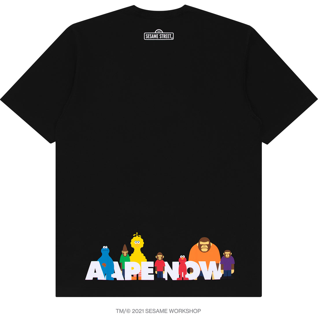 AAPE X SESAME STREET PRINT TEE