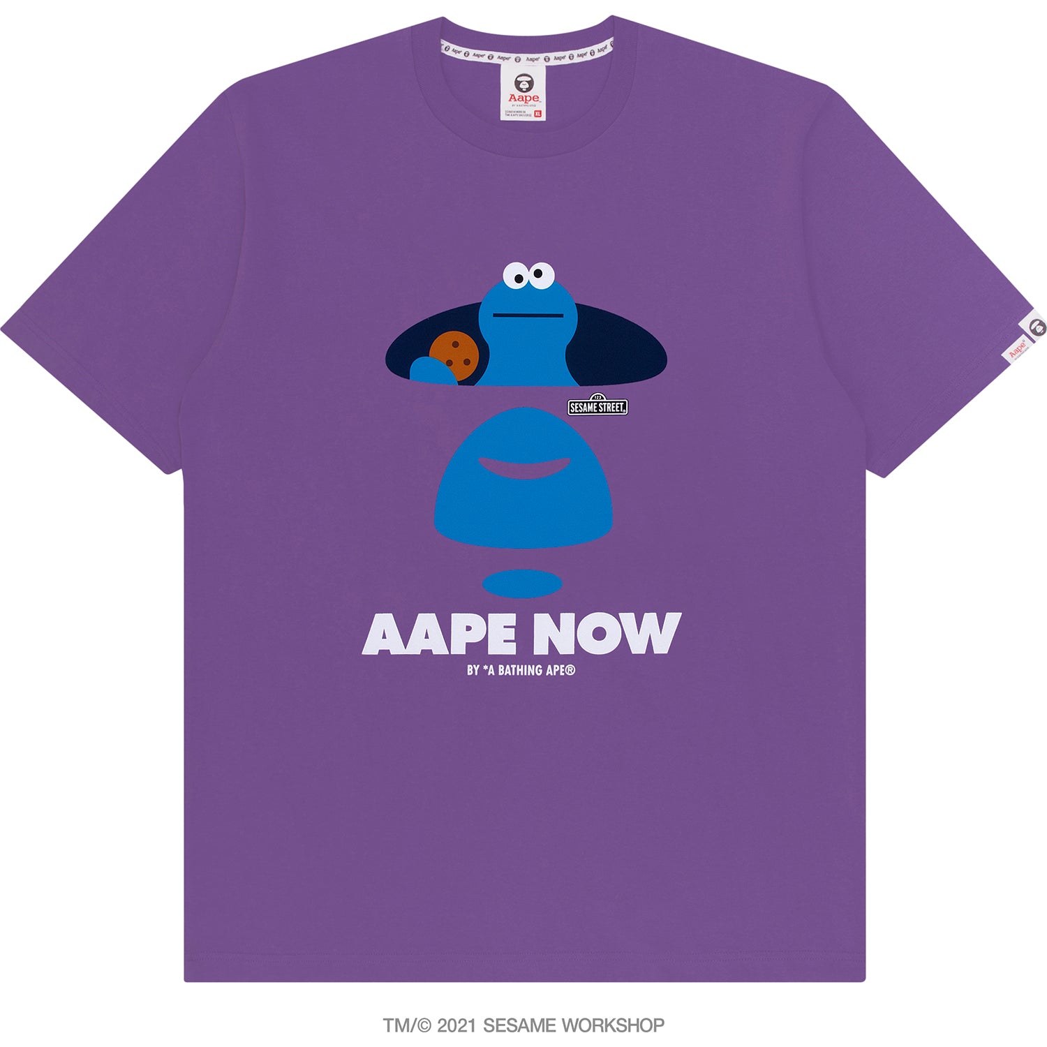 AAPE X SESAME STREET PRINT TEE