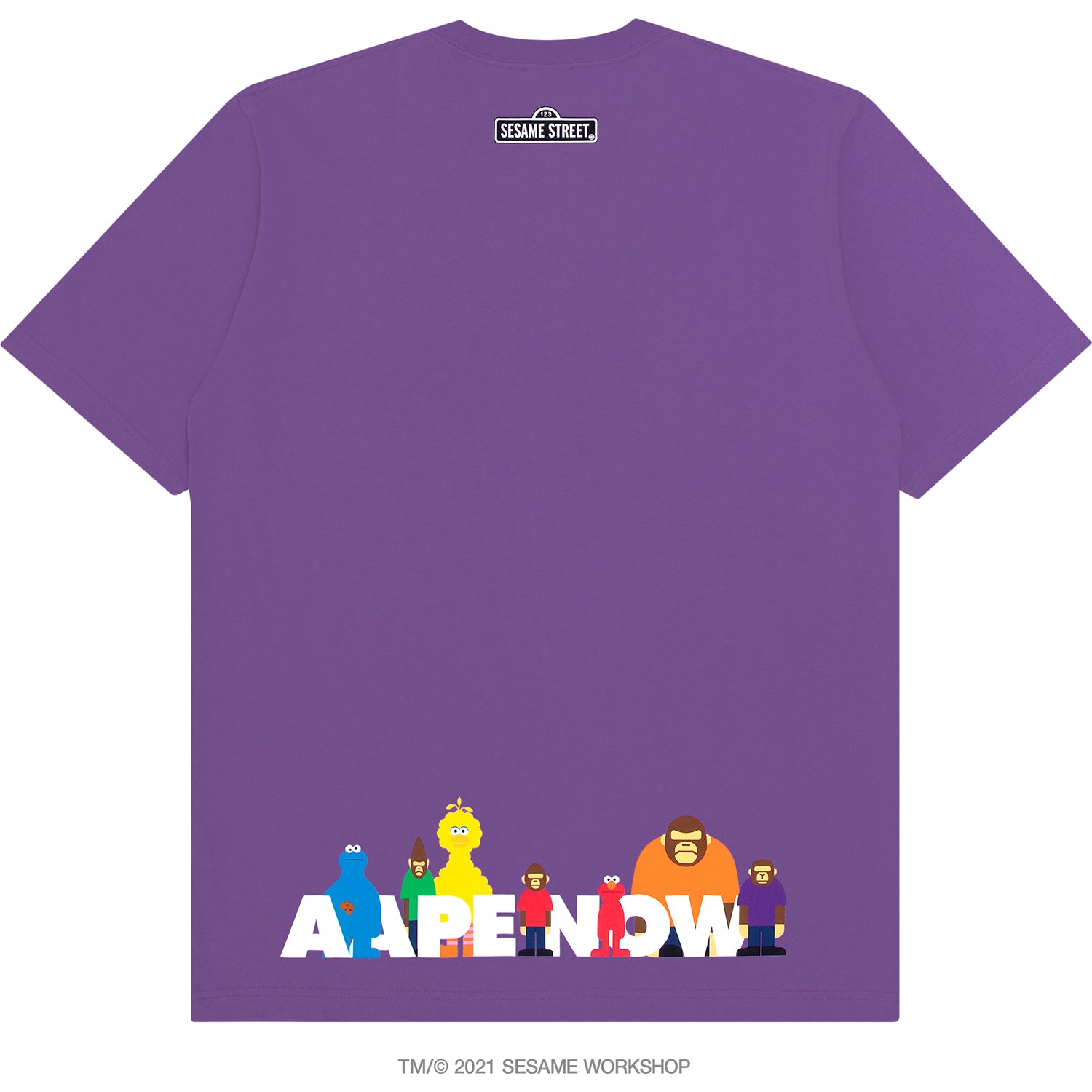 AAPE X SESAME STREET PRINT TEE