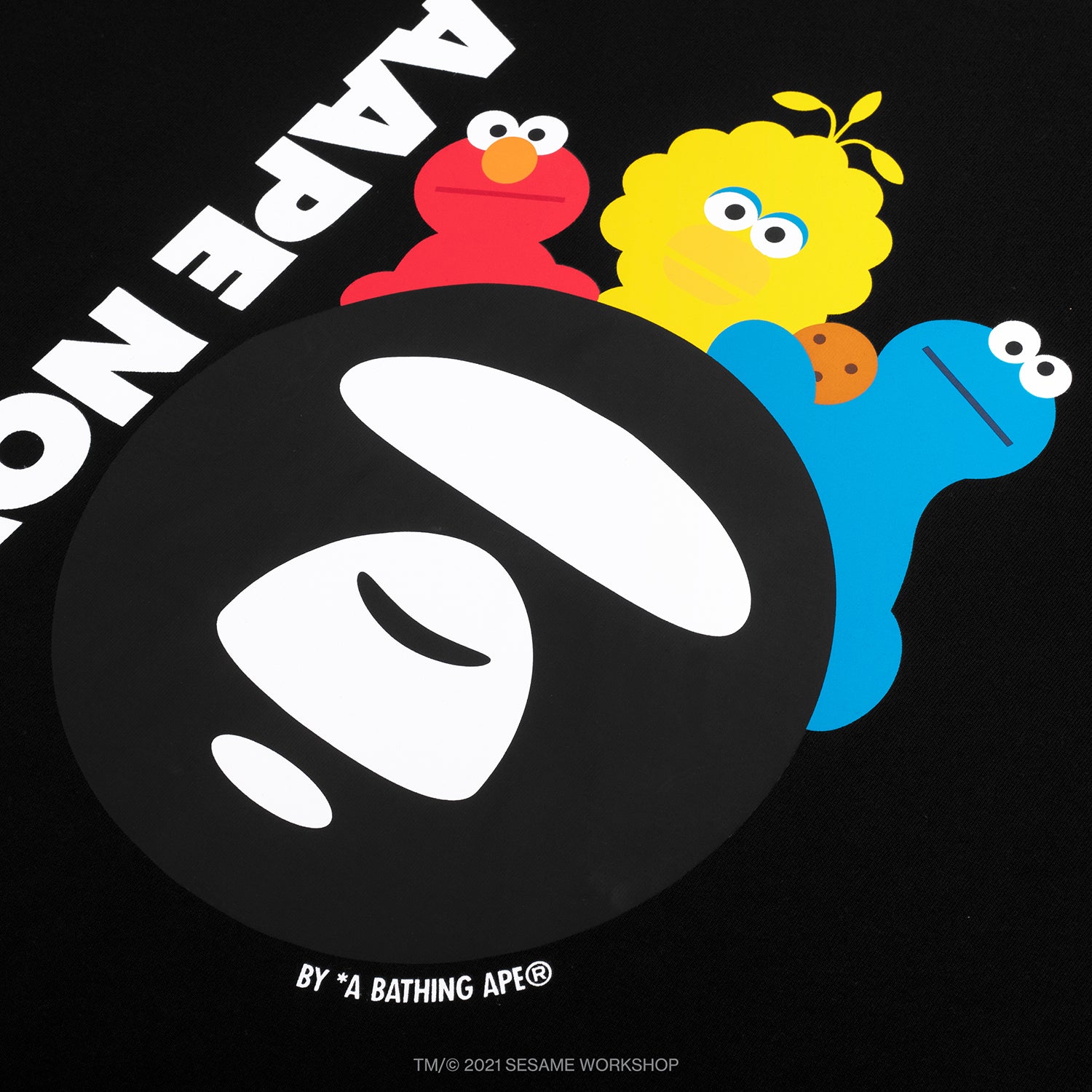 AAPE X SESAME STREET PRINT TEE