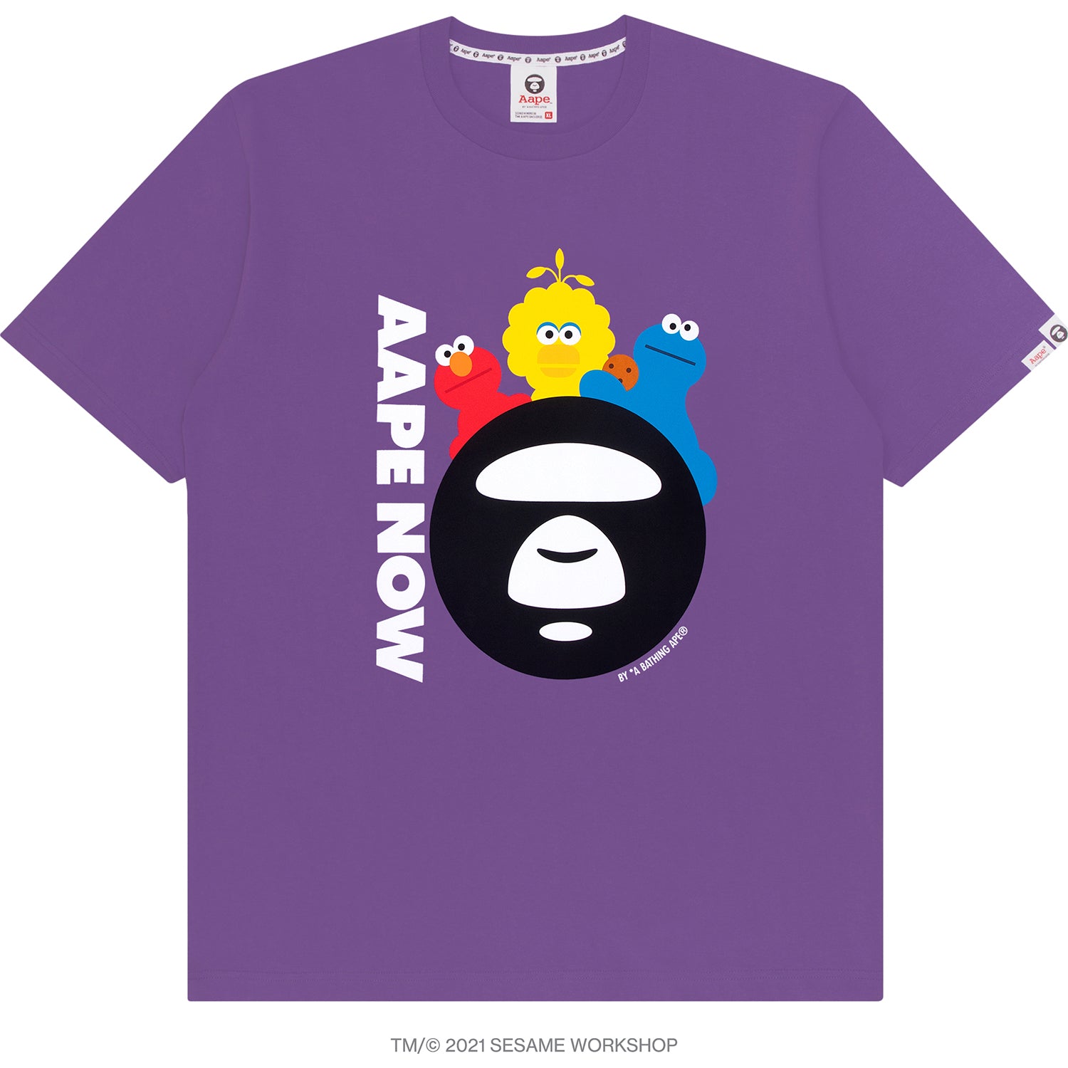 AAPE X SESAME STREET PRINT TEE