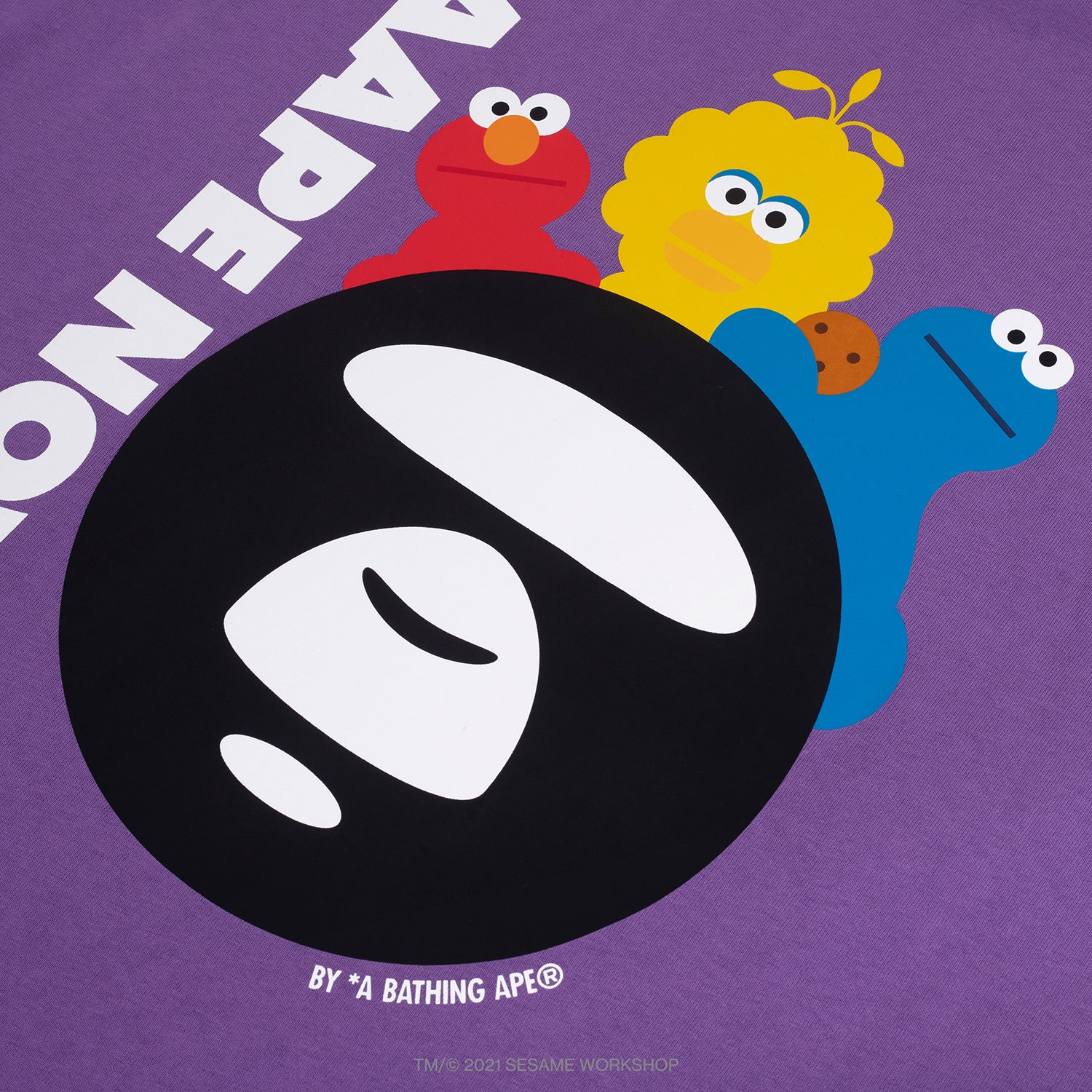 AAPE X SESAME STREET PRINT TEE