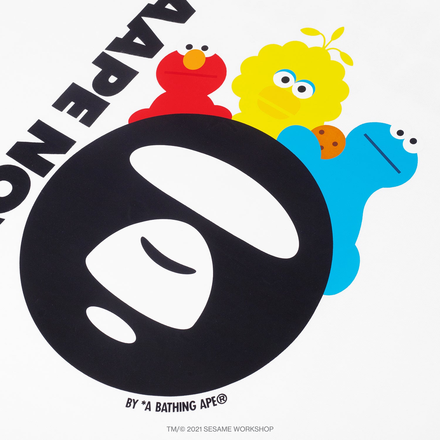 AAPE X SESAME STREET PRINT TEE