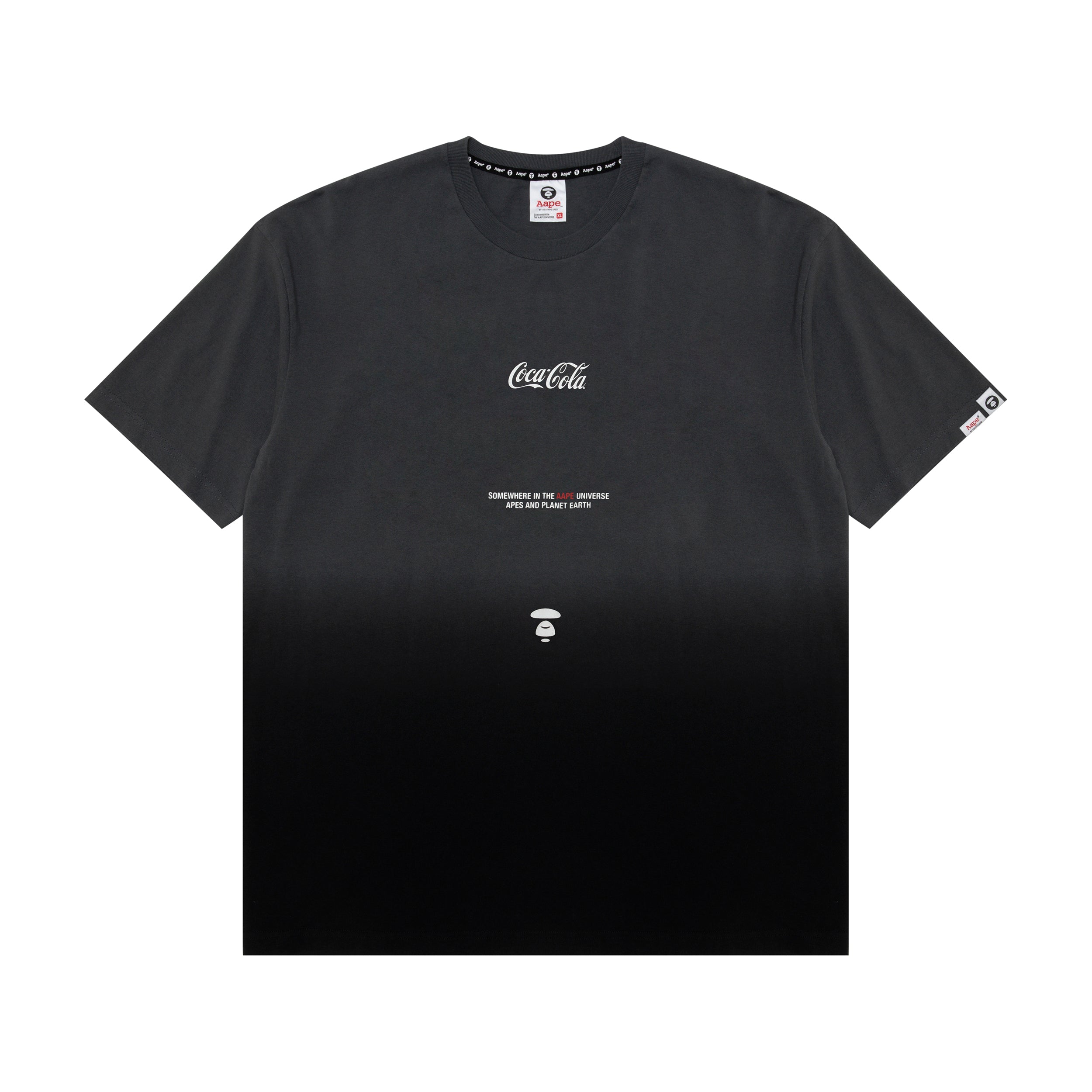 AAPE X COCA-COLA MOONFACE GRADIENT TEE