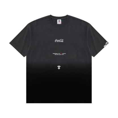 AAPE X COCA-COLA MOONFACE GRADIENT TEE