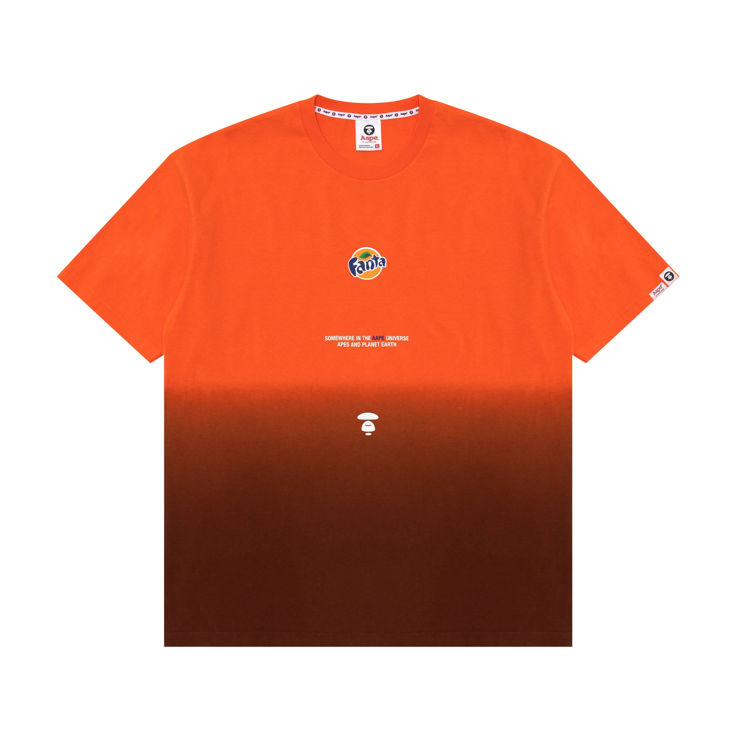 AAPE X COCA-COLA MOONFACE GRADIENT TEE