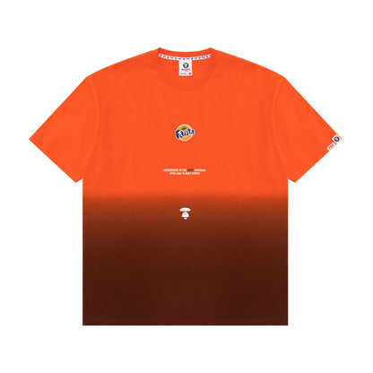 AAPE X COCA-COLA MOONFACE GRADIENT TEE