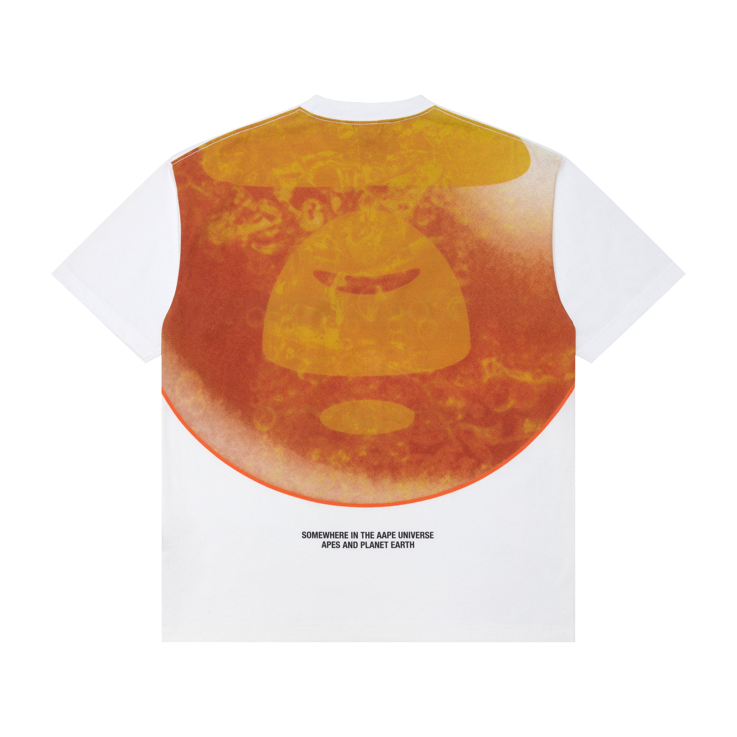 AAPE X COCA-COLA MOONFACE GRAPHIC TEE