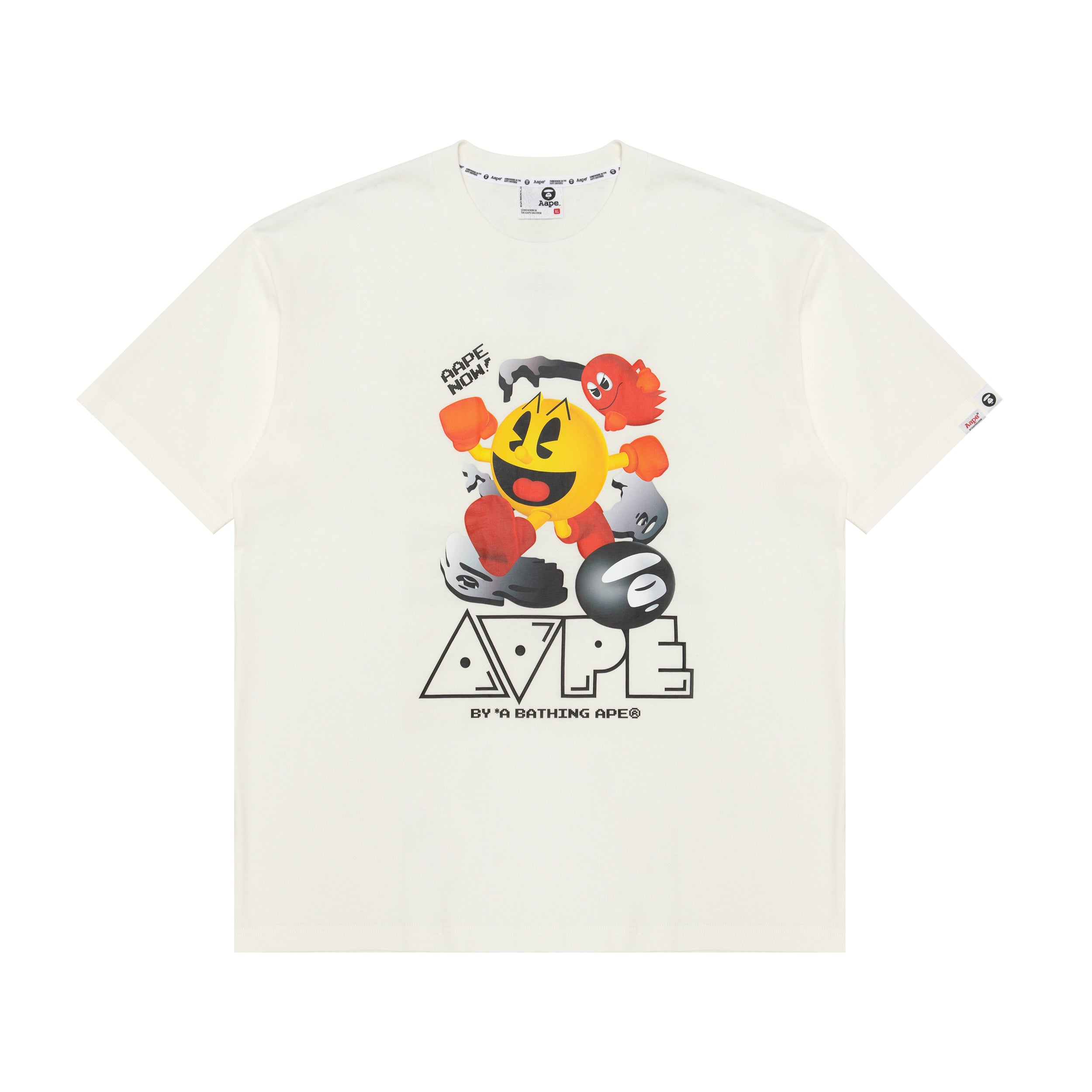 AAPE X PAC-MAN MOONFACE GRAPHIC TEE