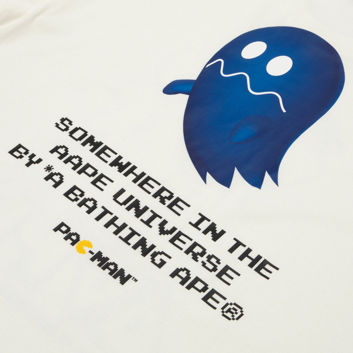 AAPE X PAC-MAN MOONFACE GRAPHIC TEE