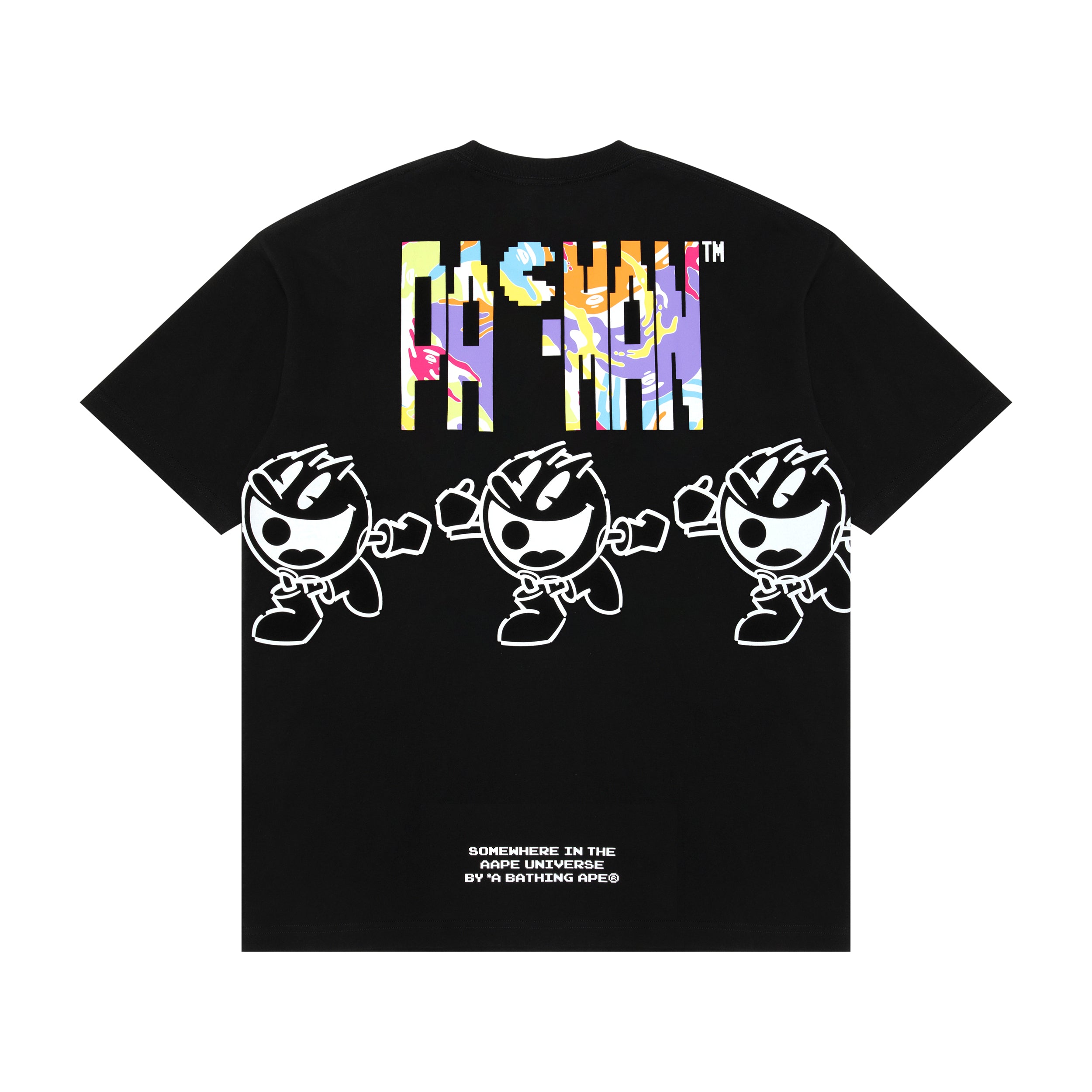 AAPE X PAC-MAN GRAPHIC PRINTED TEE