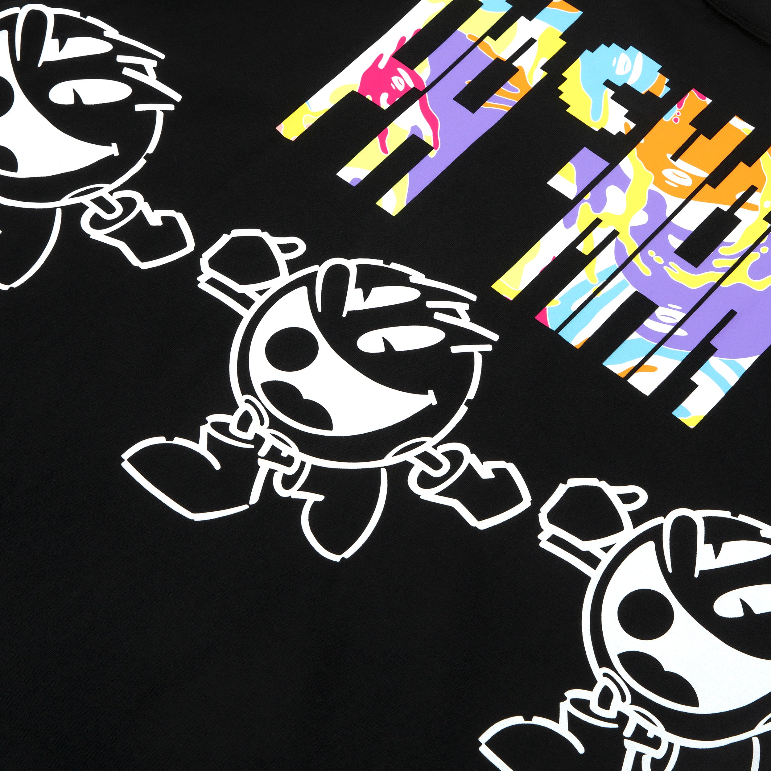 AAPE X PAC-MAN GRAPHIC PRINTED TEE