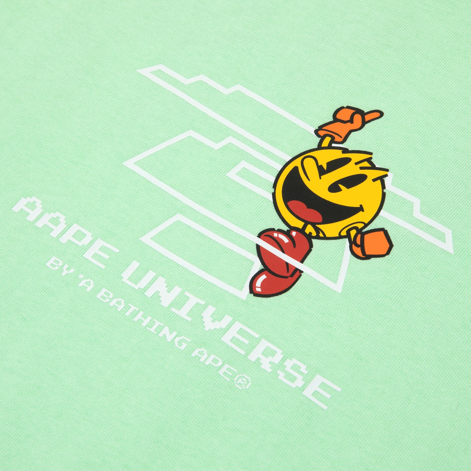 AAPE X PAC-MAN GRAPHIC PRINTED TEE