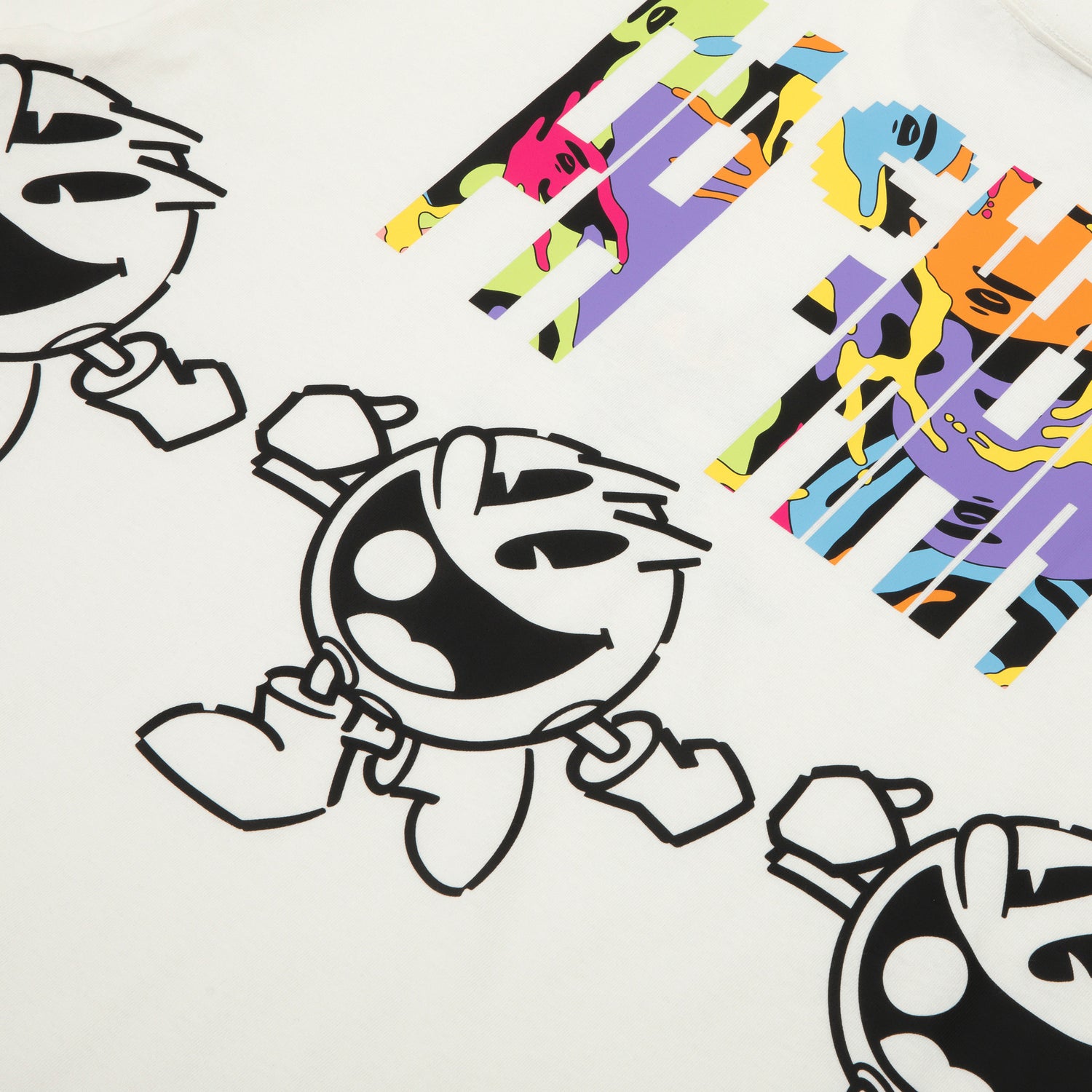 AAPE X PAC-MAN GRAPHIC PRINTED TEE