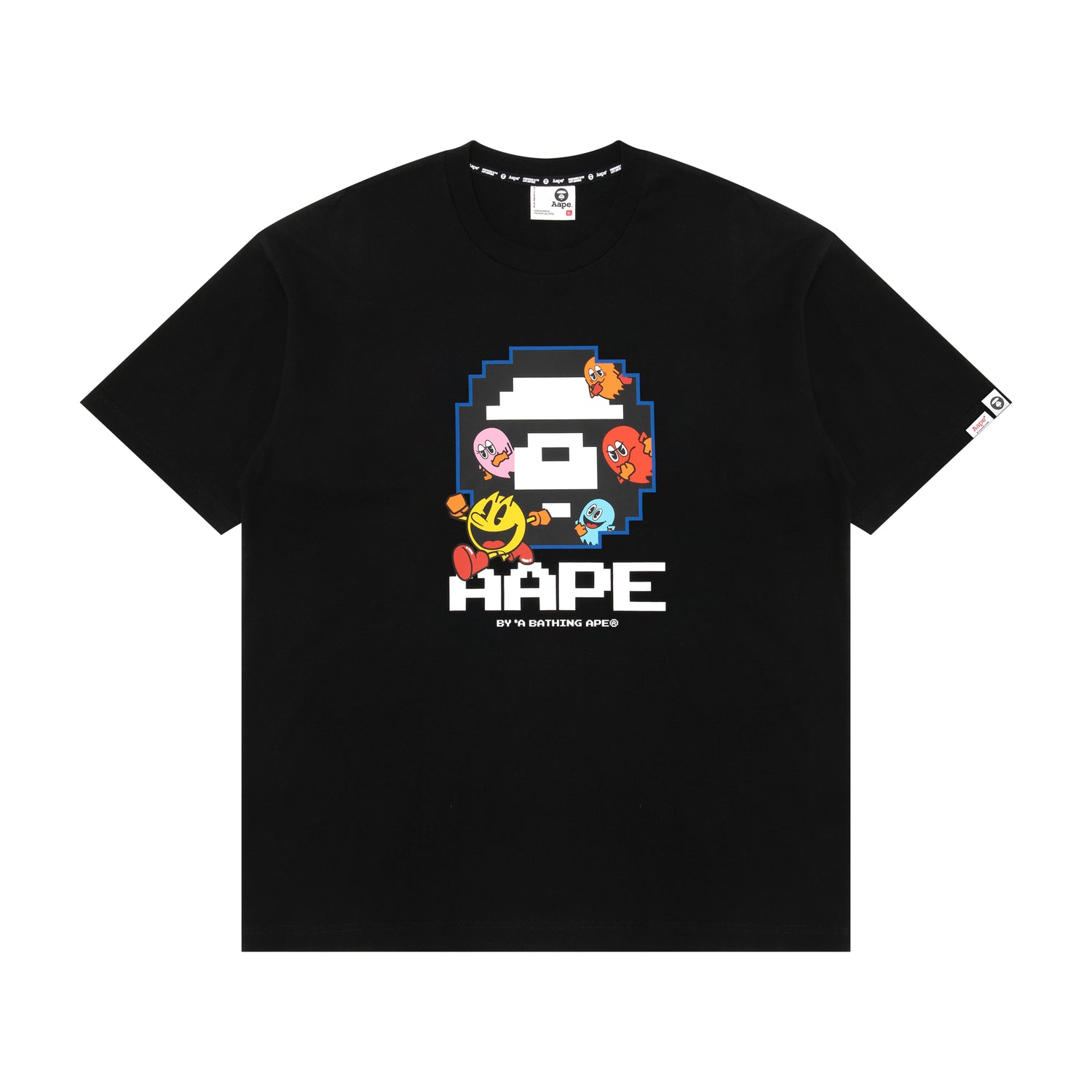 AAPE X PAC-MAN MOONFACE GRAPHIC TEE