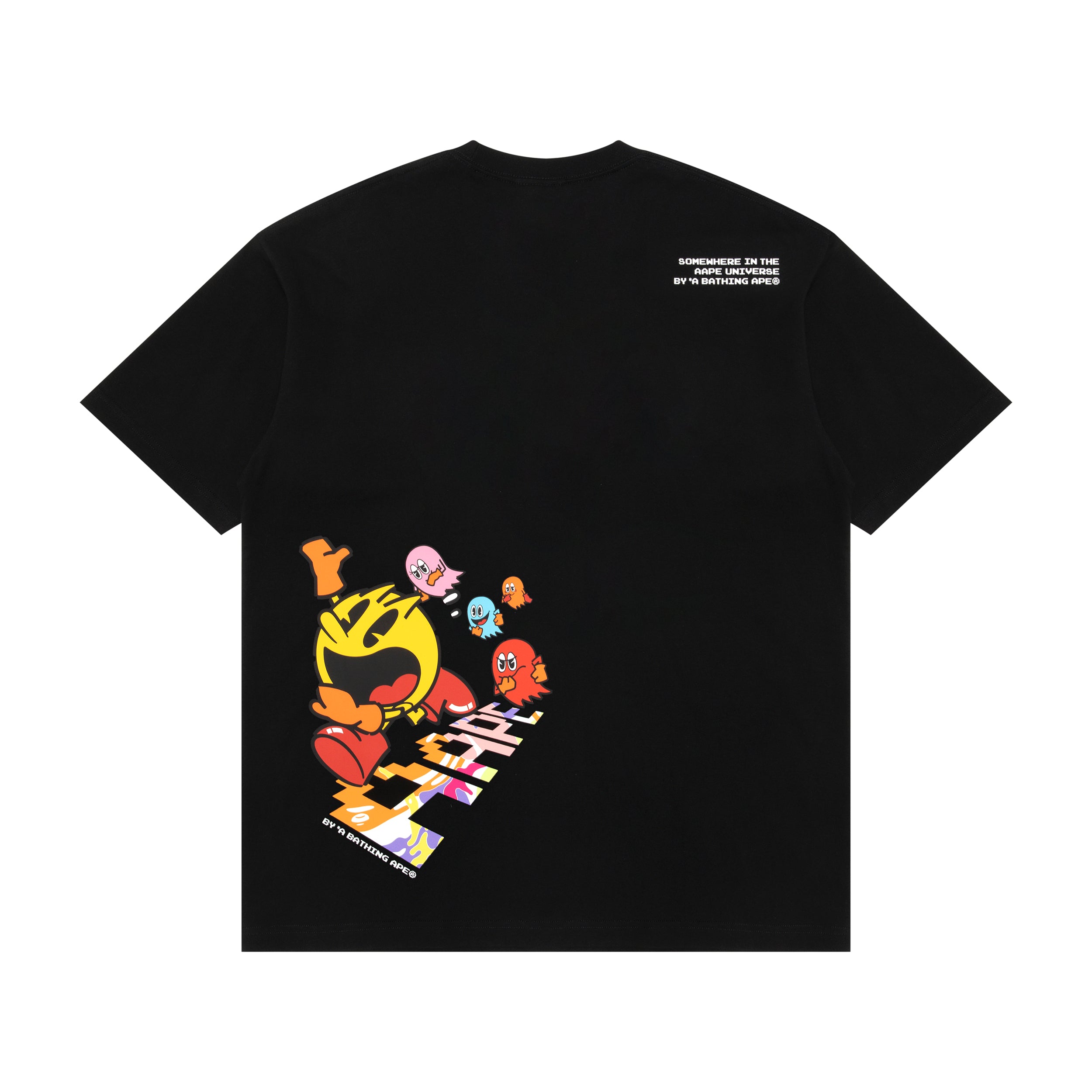 AAPE X PAC-MAN GRAPHIC PRINTED TEE