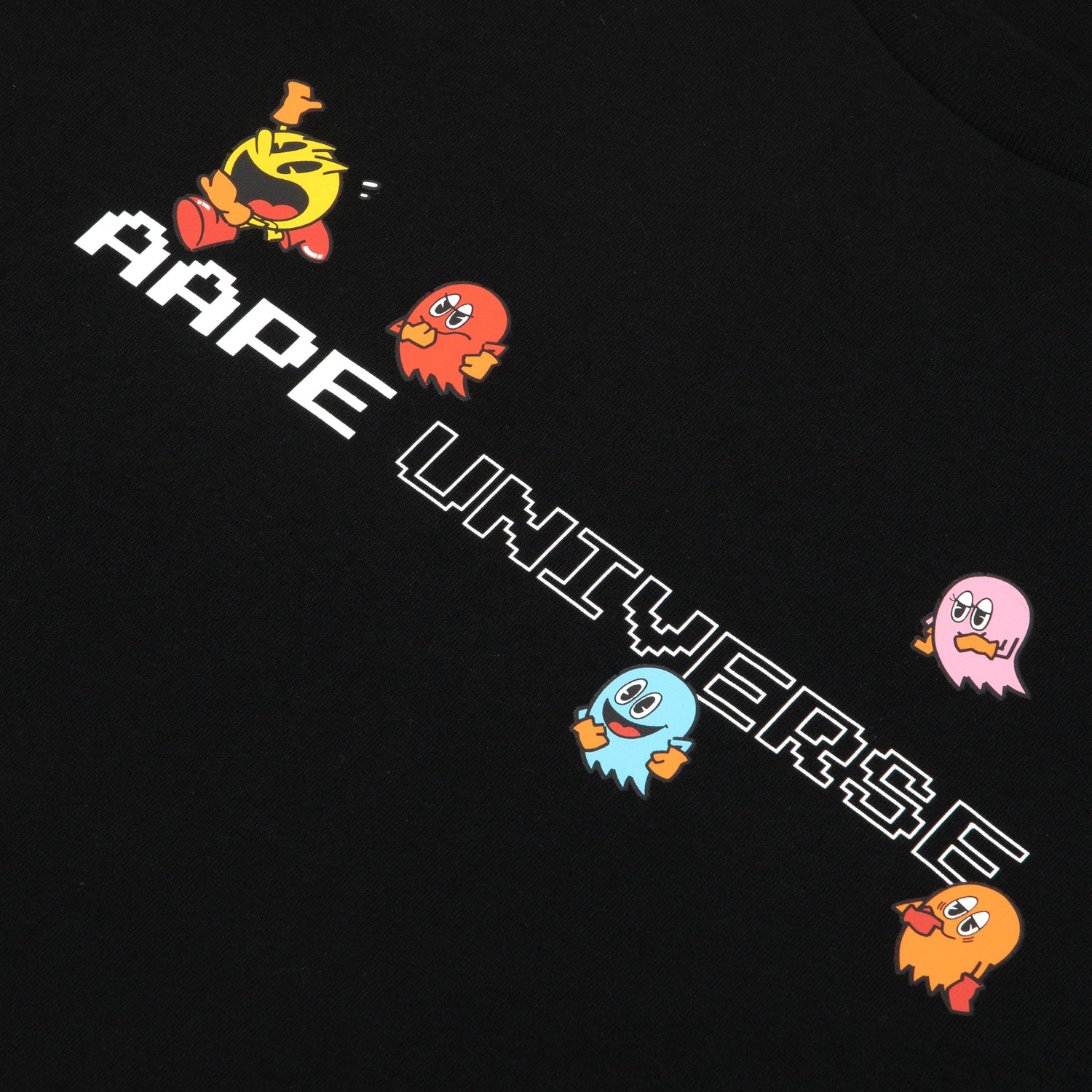 AAPE X PAC-MAN GRAPHIC PRINTED TEE