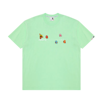 AAPE X PAC-MAN GRAPHIC PRINTED TEE