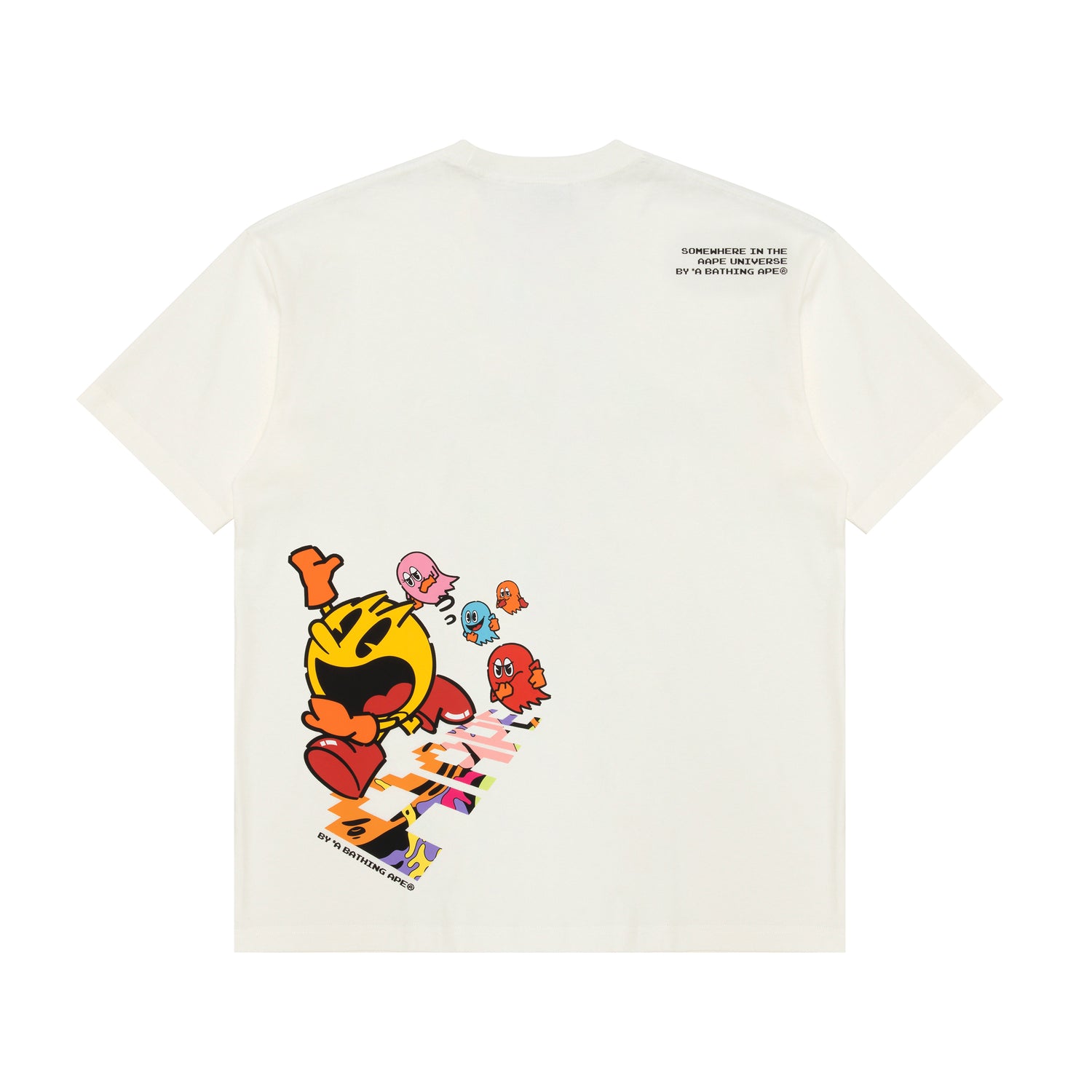 AAPE X PAC-MAN GRAPHIC PRINTED TEE