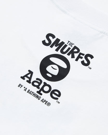 AAPE X THE SMURFS MOONFACE GRAPHIC TEE