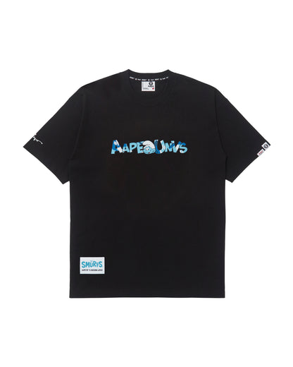 AAPE X THE SMURFS MOONFACE GRAPHIC TEE