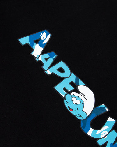 AAPE X THE SMURFS MOONFACE GRAPHIC TEE